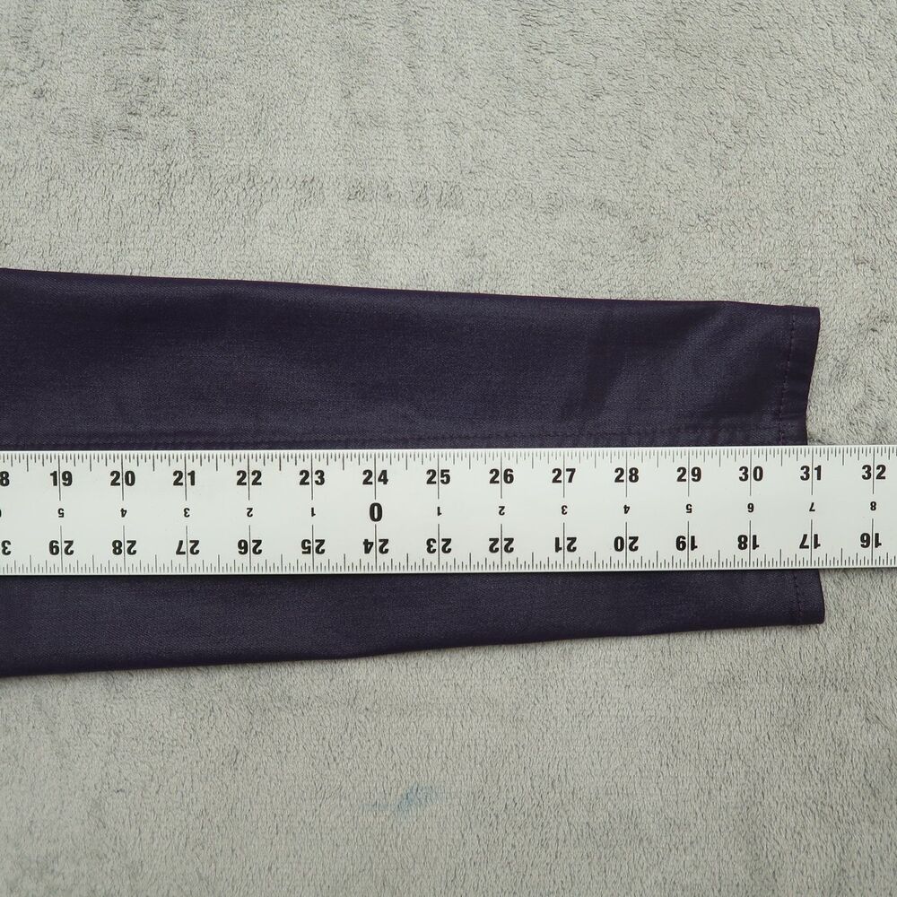 WHBM Jeans Women's Size 10L Purple High-Rise Skinny Coated Micro Jean 31" Inseam - Picture 4 of 16